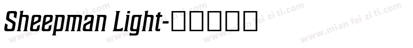 Sheepman Light字体转换